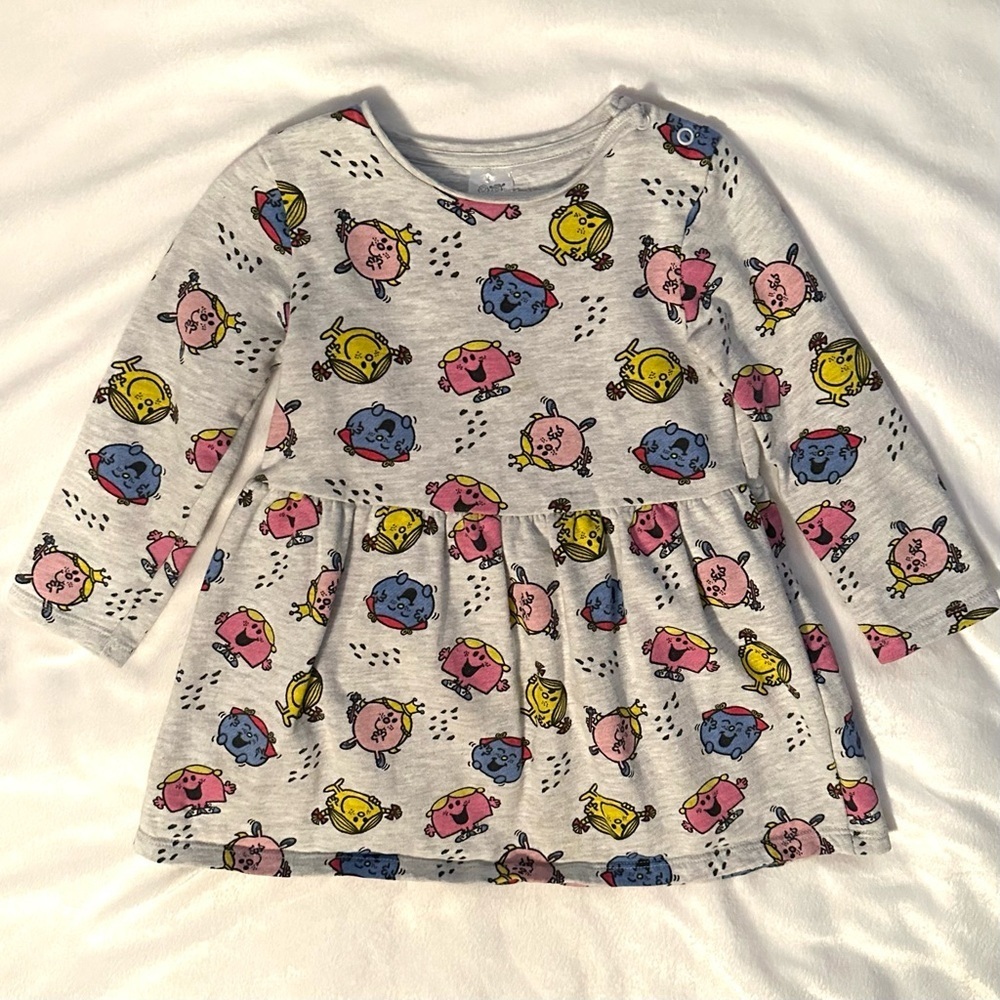 Mr. Man & Little Miss Tesco Sanrio Gray Sweatshirt Skater Dress 18-24M baby girl